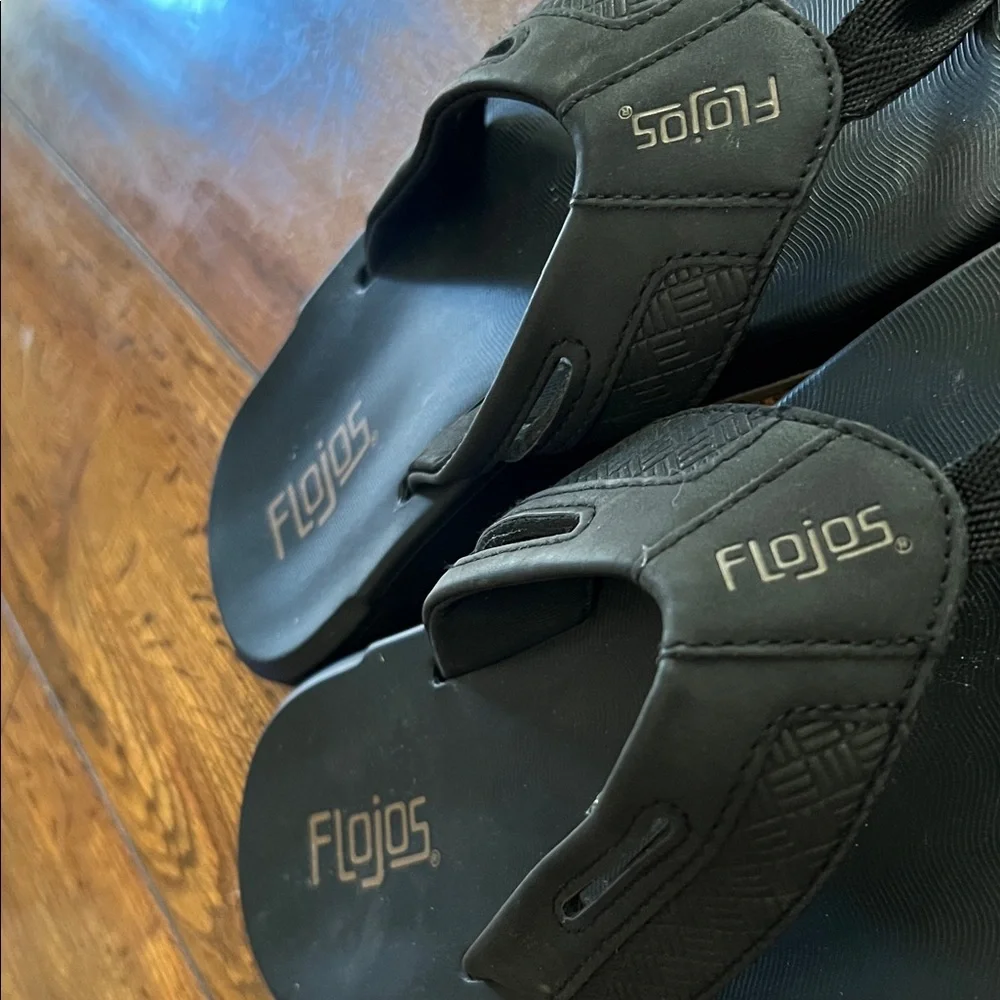 Flojos Black Sandals